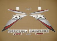 Suzuki GSX-R 750 2009 - Weiß/Silber Version - Dekorset