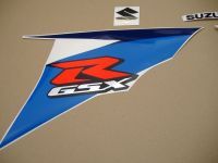 Suzuki GSX-R 750 2010 - Weiß/Blaue Version - Dekorset