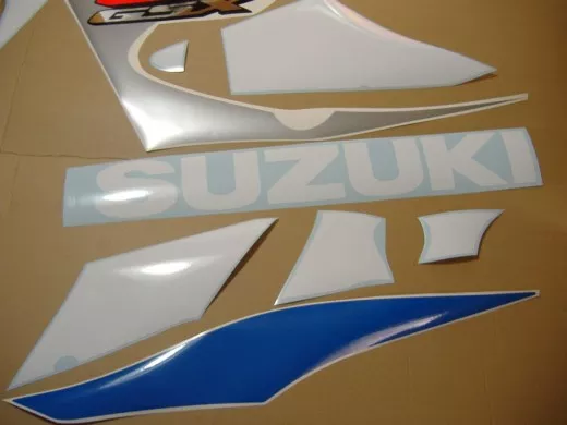 Suzuki GSX-R 1000 2001 - Weiß/Blaue Version - Dekorset