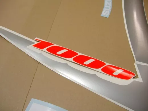 Suzuki GSX-R 1000 2001 - Weiß/Blaue Version - Dekorset