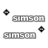 Simson S51 Tankaufkleber-Set (2. Stk. + IFA Logo)
