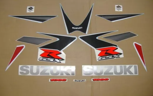 Suzuki GSX-R 1000 2006 - Rot/Schwarze Version - Dekorset