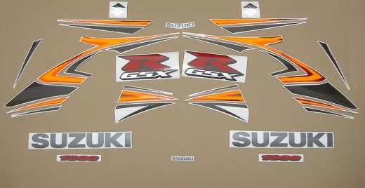 Suzuki GSX-R 1000 2007 - Orange/Schwarze Version - Dekorset