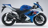 Suzuki GSX-R 1000 2007 - Weiß/Blaue Version - Dekorset