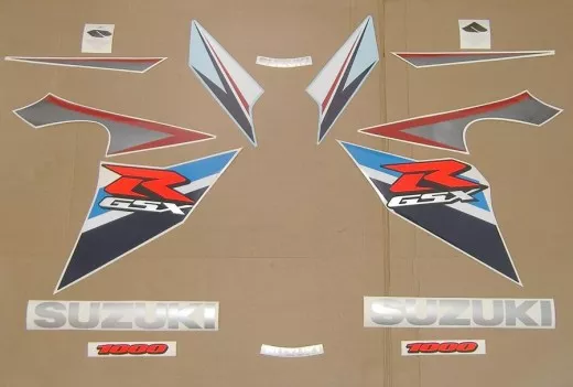 Suzuki GSX-R 1000 2007 - Weiß/Blaue Version - Dekorset