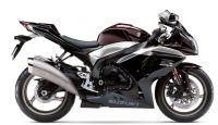 Suzuki GSX-R 1000 2009 - Burgundy/Black Version - Decalset