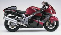 Suzuki Hayabusa 2006 - Burgunder/Schwarze Version - Dekorset