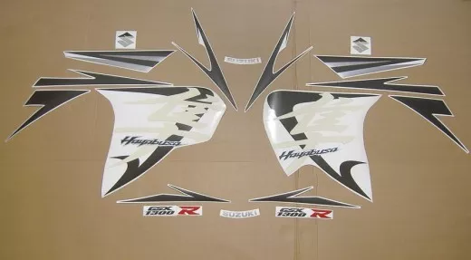 Suzuki Hayabusa 2009 - Grau/Silber Version - Dekorset