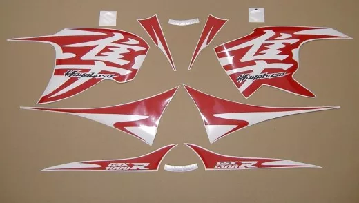 Suzuki Hayabusa 2010 - Schwarz/Rote Version - Dekorset