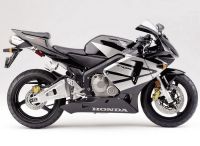 Honda CBR 600RR 2004 - Schwarz/Silber Version - Dekorset