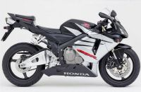 Honda CBR 600RR 2005 - Schwarz/Silber Version - Dekorset