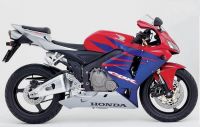 Honda CBR 600RR 2005 - Red/Blue/Silver Version - Decalset