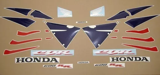 Honda CBR 600RR 2005 - Rot/Blau/Silber Version - Dekorset