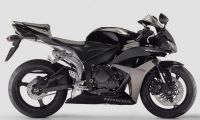 Honda CBR 600RR 2007 - Schwarz/Graue Version - Dekorset