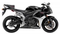 Honda CBR 600RR 2007 - Schwarz/Silber Version - Dekorset