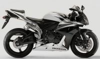 Honda CBR 600RR 2007 - Grau/Weiß/Schwarze Version - Dekorset