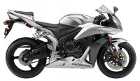 Honda CBR 600RR 2008 - Silber Version - Dekorset