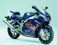 Honda CBR 919RR 1999 - Dunkelblaue Version - Dekorset