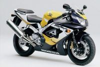 Honda CBR 929RR 2000 - Gelb/Blau/Weiße Version - Dekorset