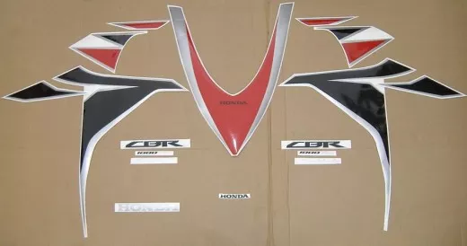 Honda CBR 1000RR 2010 - Rot/Schwarze Version - Dekorset