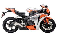 Honda CBR 1000RR 2010 - Orange/Silver Version - Decalset