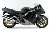 Honda CBR 1100XX 2000 - Matt Schwarz/Silber Version - Dekorset