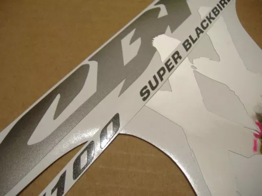 Honda CBR 1100XX 2000 - Matt Schwarz/Silber Version - Dekorset