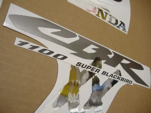 Honda CBR 1100XX 2000 - Matt Schwarz/Silber Version - Dekorset