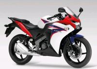 Honda CBR 125R 2012 - Weiß/Blaue Version - Dekorset