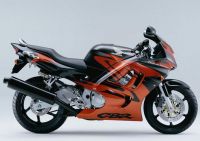 Honda CBR 600 F3 1998 - Orange/Schwarze Version - Dekorset