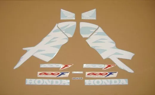 Honda CBR 600 F4 2000 - Rot/Weiß/Blaue Version - Dekorset