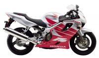 Honda CBR 600 F4 2000 - Silver/Red Version - Decalset