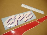 Kawasaki GPZ 500S 2001 - Schwarz/Rot Version - Dekorset