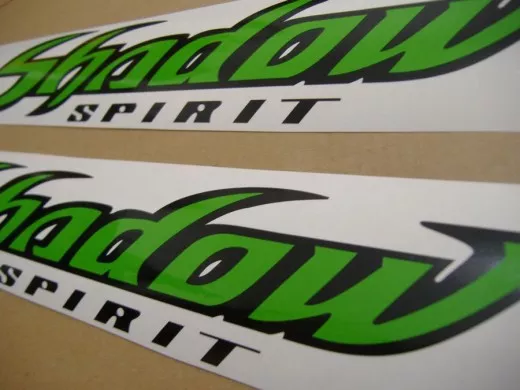 Honda Shadow - Grün/Schwarzes Tank-Dekorset