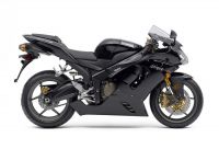 Kawasaki ZX-6R 2006 - Schwarze Version - Dekorset