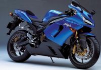 Kawasaki ZX-6R 2006 - Blaue Version - Dekorset