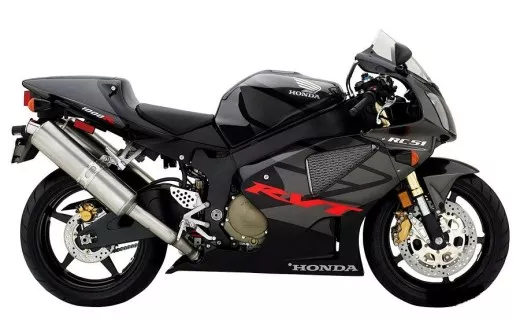 Honda RVT 1000R 2005 - Schwarz/Graue Version - Dekorset