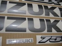 Suzuki GSX-R 750 2008 - Schwarze Version - Dekorset