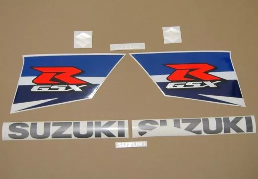 Suzuki GSX-R 1000 2011 - Weiß/Blaue Version - Dekorset
