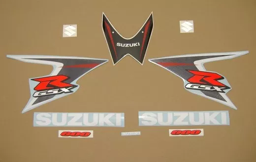 Suzuki GSX-R 600 2008 - Weiß/Blaue Version - Dekorset