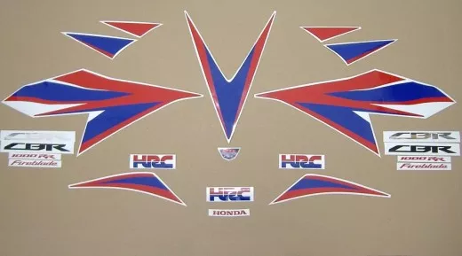 Honda CBR 1000RR 2012 - Weiße HRC Version - Dekorset
