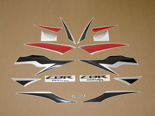 Honda CBR 600RR 2010 - Rot/Schwarze Version - Dekorset