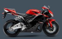 Honda CBR 600RR 2011 - Schwarz/Rote Version - Dekorset