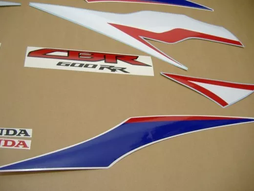 Honda CBR 600RR 2011 - Weiß/Blau/Schwarze Version - Dekorset