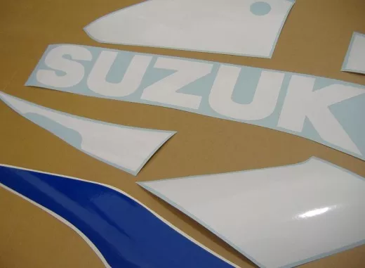 Suzuki GSX-R 750 2001 - Weiß/Blaue Version - Dekorset