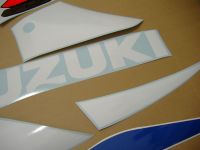 Suzuki GSX-R 750 2001 - Weiß/Blaue Version - Dekorset