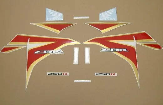 Honda CBR 250R 2012 - Weiß/Blaue Version - Dekorset