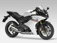 Honda CBR 600 F 2012 - White/Black Version - Decalset