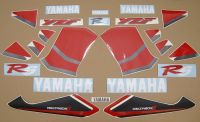 Yamaha YZF-R6 RJ03 1999 - Rot/Weiße Version - Dekorset