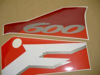 Honda CBR 600 F3 1996 - Burgunder/Schwarz/Rote Version - Dekorset